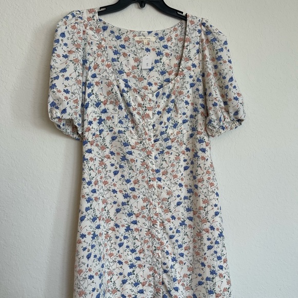 DONATED/NFS - Feminine Peasant/Cottagecore Style Floral Dress - Picture 2 of 3